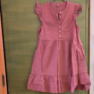 Old Navy Mauve Ruffled Kids Dress